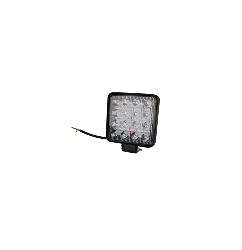 Lampa robocza - uniwersalna - 16 LED prostokątna