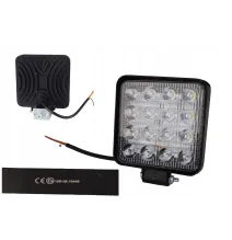Lampa robocza - uniwersalna - 16 LED prostokątna