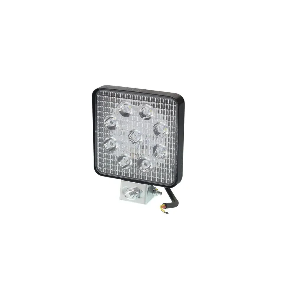 Lampa robocza - uniwersalna - 9 LED Cienka | 109x109x25 mm