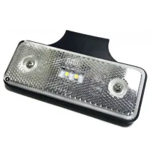 Lampa obrysowa - L1041-B - biała z wieszakiem 2 LED