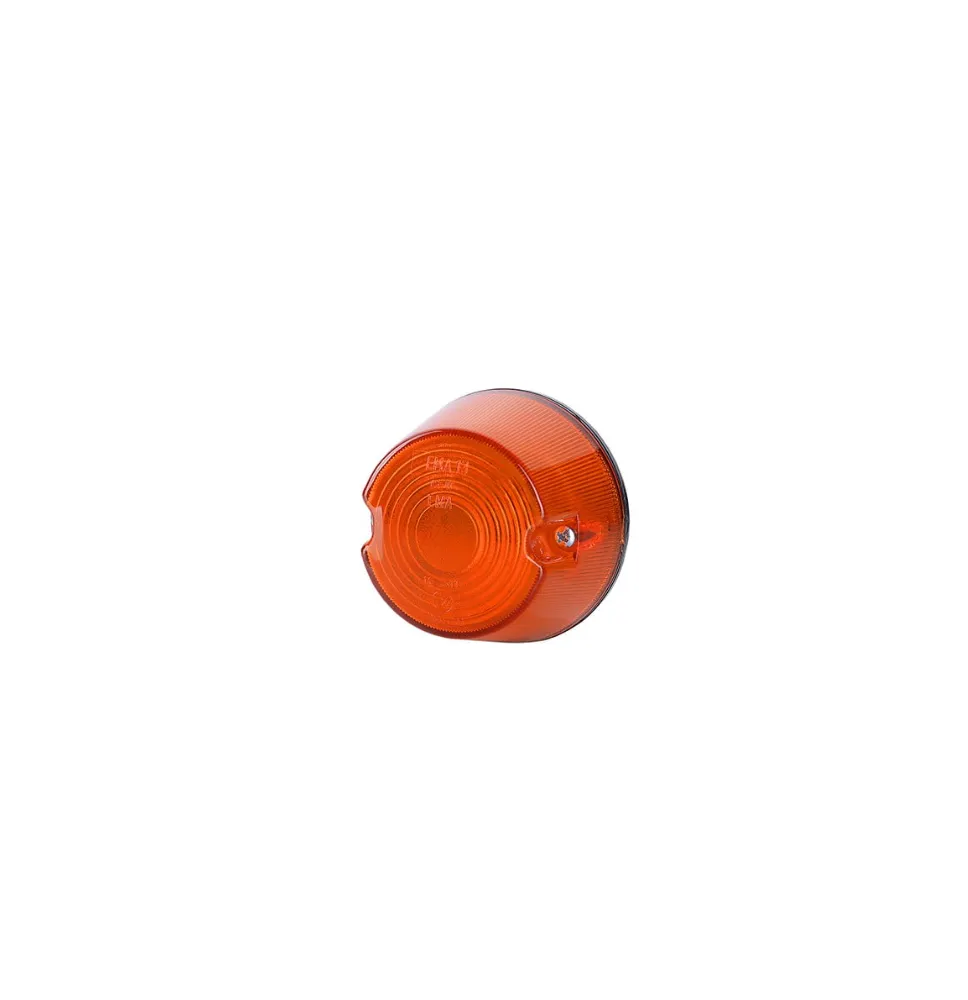 Lampa obrysowa - EMA 13 - okrągła ŻÓŁTA żuk (LO 213)