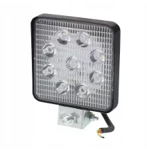 Lampa robocza - uniwersalna - 9 LED Cienka | 109x109x25 mm