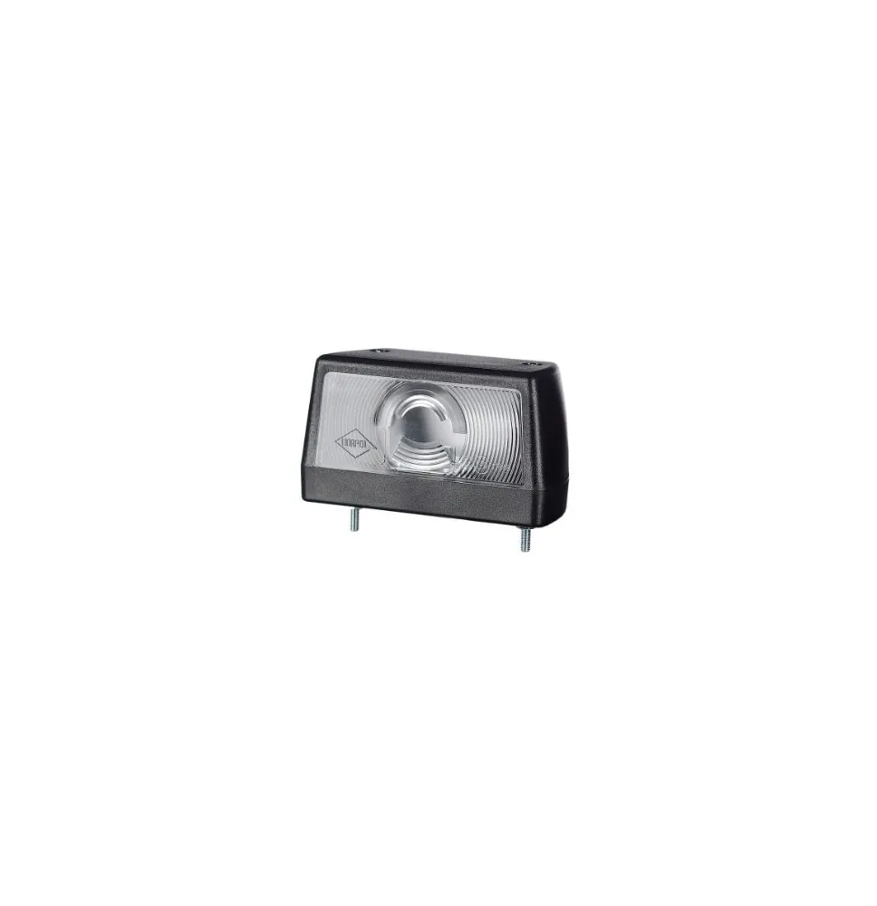 Lampa podświetlenia tablicy - HOR 79 - żarówka - CZARNA oświetlenia tablicy rejestracyjnej (LT 2112)