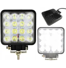 Lampa robocza - uniwersalna - 16 LED prostokątna