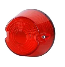 Lampa obrysowa - EMA 14 - okrągła CZERWONA żuk (LO 214)