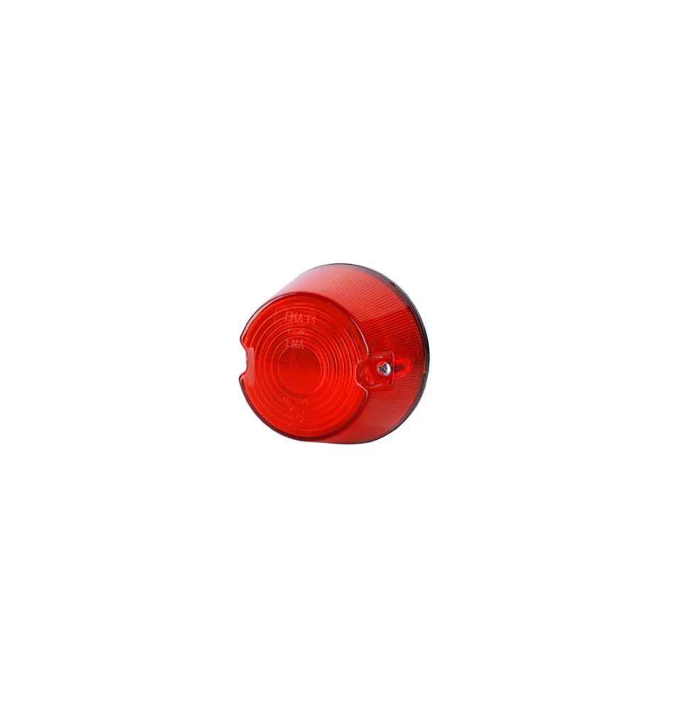 Lampa obrysowa - EMA 14 - okrągła CZERWONA żuk (LO 214)