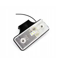 Lampa obrysowa - L1041-B - biała z wieszakiem 2 LED