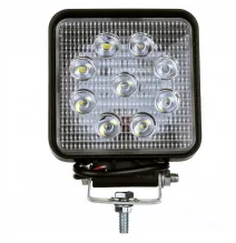 Lampa robocza - uniwersalna - 9 LED Cienka | 109x109x25 mm