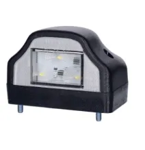 Lampa podświetlenia tablicy - HOR 47 - LED - CZARNA oświetlenia tablicy rejestracyjnej (LTD 229)