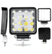Lampa robocza - uniwersalna - 16 LED prostokątna