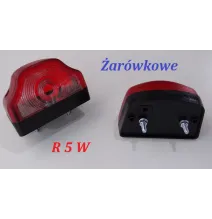 Lampa podświetlenia tablicy - HOR 19 - żarówka - CZERWONA oświetlenia tablicy rejestracyjnej (LT 104)