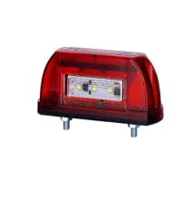Lampa podświetlenia tablicy - HOR 63 - LED - CZERWONA oświetlenie tablicy rejestracyjnej (LTD 669)