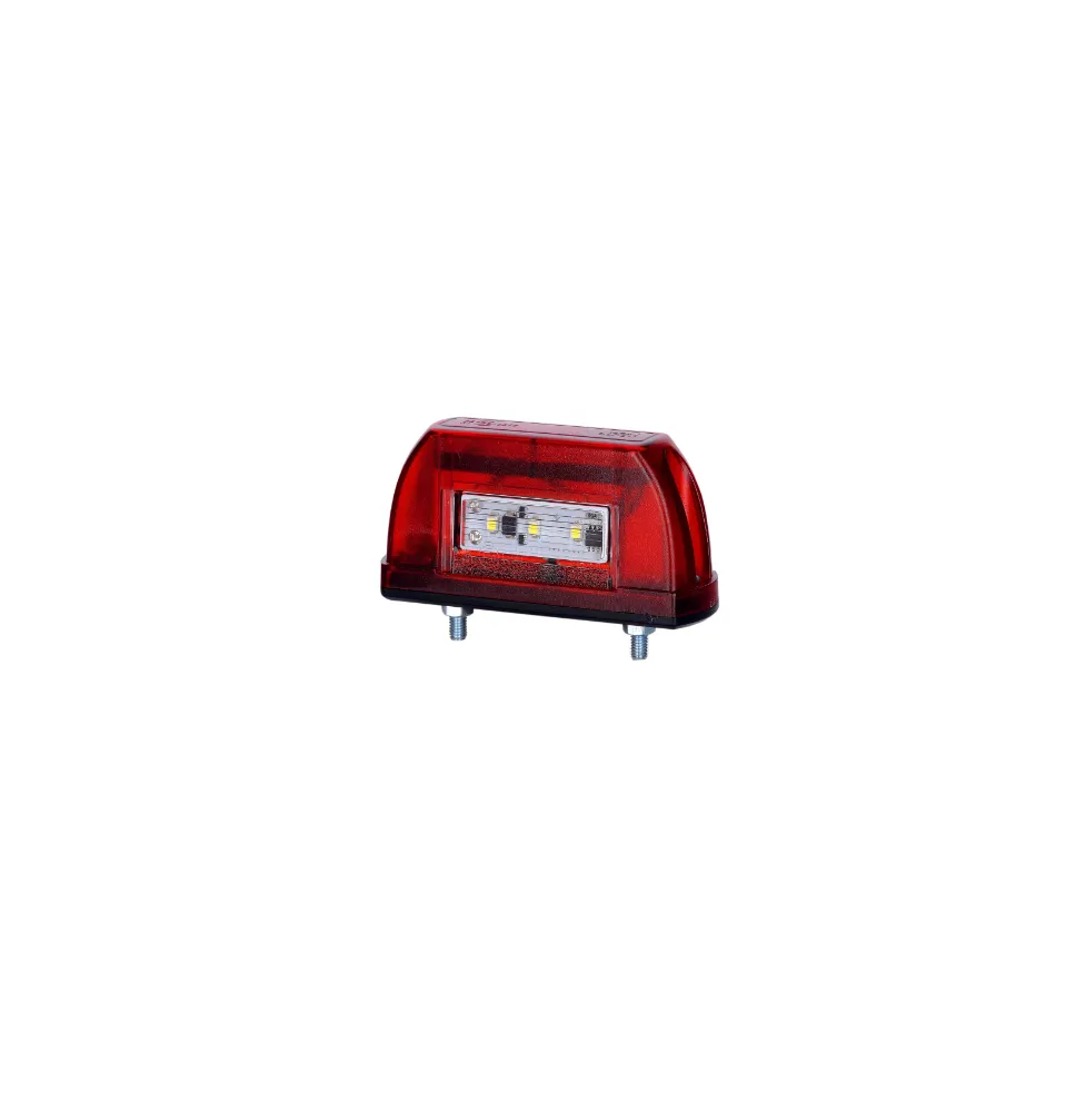 Lampa podświetlenia tablicy - HOR 63 - LED - CZERWONA oświetlenie tablicy rejestracyjnej (LTD 669)