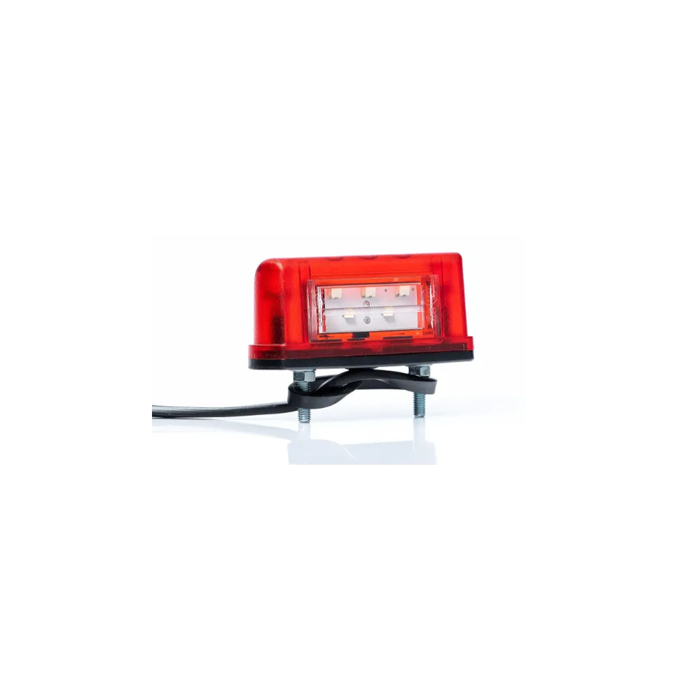 Lampa podświetlenia tablicy - FT-016/A LED - Lampa oświetlenia tablicy rejestracyjnej ze światłem pozycyjnym CZERWONA