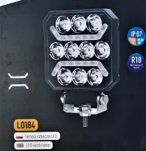Lampa robocza - L0184 - 10xLED + 2x pasek LED biały