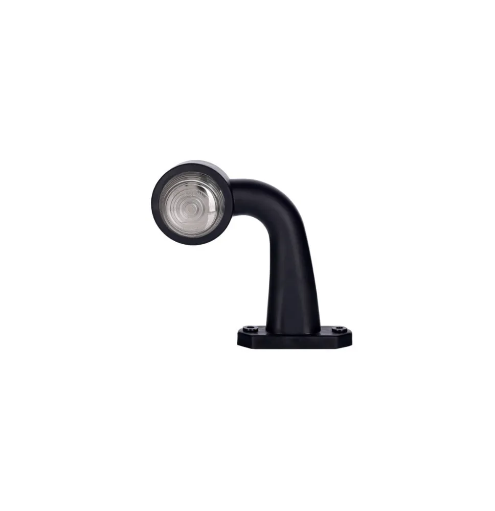 Lampa obrysowa - HOR 50 ŁAMANA - Lampa obrysowa biała + czerwona na wysięgniku łamanym, krótkim (LO 355)