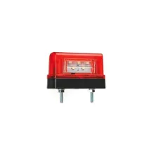 Lampa podświetlenia tablicy - FT-016/A LED - Lampa oświetlenia tablicy rejestracyjnej ze światłem pozycyjnym CZERWONA