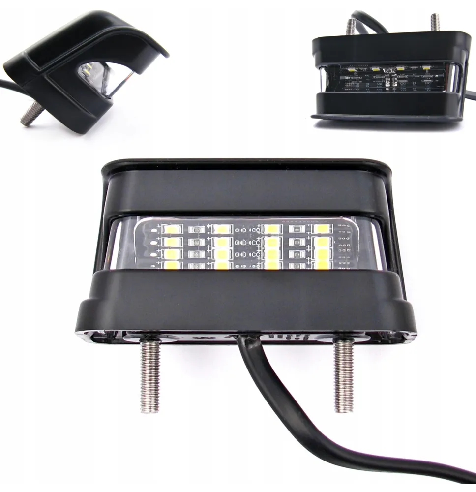 Lampa podświetlenia tablicy - L1910 - Lampa oświetlenia tablicy rejestracyjnej CZARNA