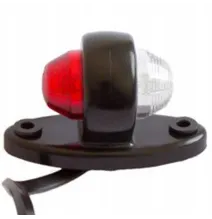 Lampa obrysowa - HOR 51 O.P. - lampa obrysowa bialo-czerwona na owalnej podstawie LED (LD 465)