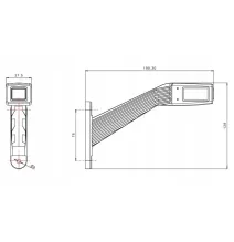Lampa obrysowa - FT-145 P LED - Lampa obrysowa potrójna 12-30V | PRAWA