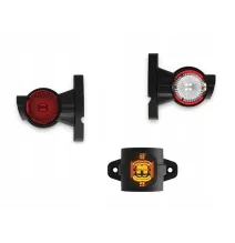 Lampa obrysowa - FT-140 A L LED - Lampa obrysowa potrójna prosta krótka 12-30V | LEWA