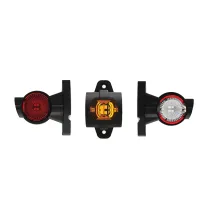 Lampa obrysowa - FT-140 A P LED - Lampa obrysowa potrójna prosta krótka 12-30V | PRAWA