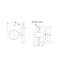 Lampa obrysowa - FT-140 A L LED - Lampa obrysowa potrójna prosta krótka 12-30V | LEWA
