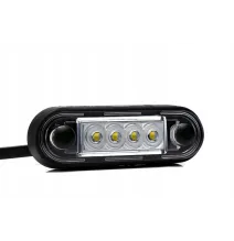 Lampa obrysowa - FT-073 B LED DARK - Lampa obrysowa BIAŁA w czarnej wersji