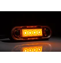 Lampa obrysowa - FT-073 B LED DARK - Lampa obrysowa BIAŁA w czarnej wersji