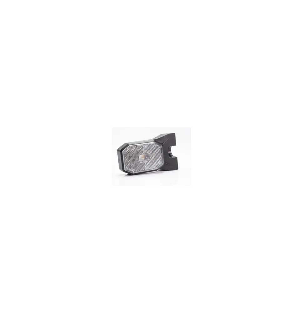 Lampa obrysowa - FT-069 BI LED - Lampa obrysowa ledowa na wsporniku biała 12-36V