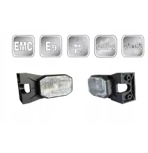Lampa obrysowa - FT-069 BI LED - Lampa obrysowa ledowa na wsporniku biała 12-36V