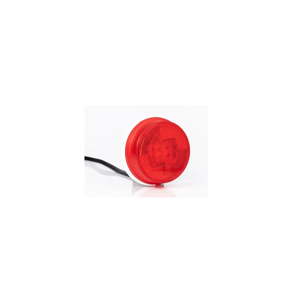 Lampa obrysowa - FT-060 C LED ŻUK - Czerwona z odblaskiem i wiązką