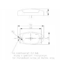 Lampa obrysowa - FT-025 Z LED - Lampa obrysowa ŻÓŁTA