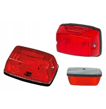 Lampa obrysowa - FT-006 C - Lampa obrysowa prostokątna CZERWONA