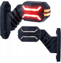 Lampa obrysowa - HOR 134 - Krótka ukośna PRAWA - Dragon, trzyfunkcyjna obrysowa (LD 3064)