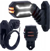 Lampa obrysowa - HOR 134 - Krótka ukośna PRAWA - Dragon, trzyfunkcyjna obrysowa (LD 3064)