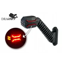 Lampa obrysowa - HOR 134 - Długa ukośna LEWA - Dragon, trzyfunkcyjna obrysowa (LD 2994)