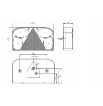 Klosz lampy - FT-088 KPPM - prawy przeciwmgielny