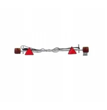 Gotowy zestaw świateł - żarówka - na metalowej belce (regulowana) - 7,5m 7PIN