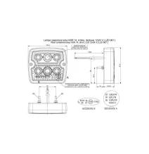 Lampa tylna - HOR 74 - LED - Lampa tylna zespolona bez oświelenia tablicy (LZD 967)