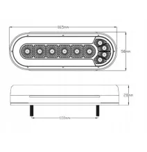 Lampa tylna - L1873 - LED - tylna zespolona uniwersalna mała owalna TL