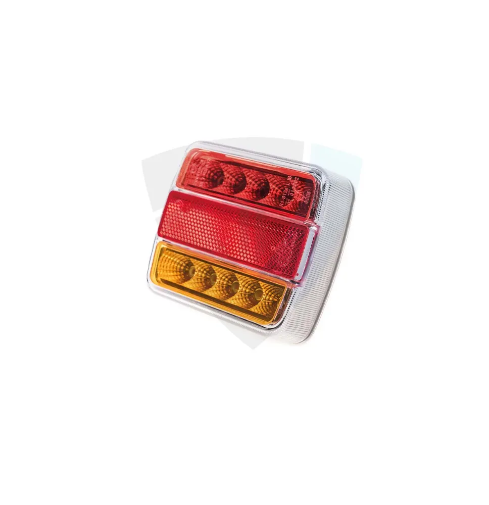 Lampa tylna - TT.12006 - LED - tylna zespolona uniwersalna CZERWONA