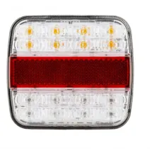 Lampa tylna - L1816 - LED - tylna zespolona uniwersalana BIAŁO-CZERWONA