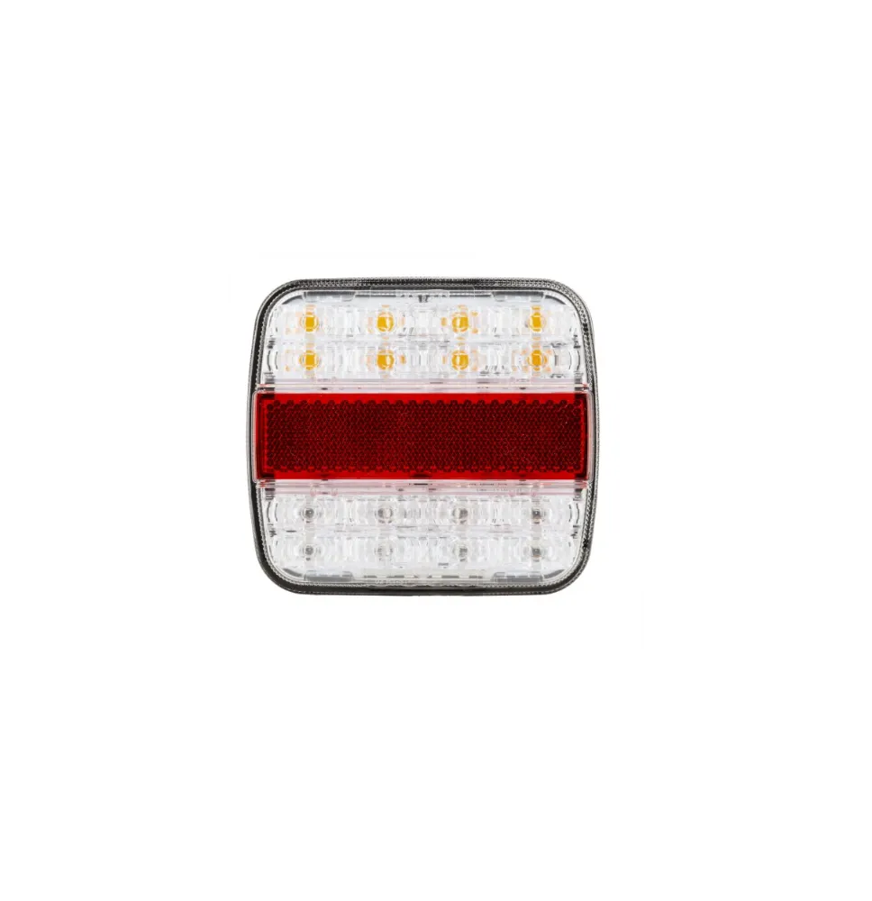 Lampa tylna - L1816 - LED - tylna zespolona uniwersalana BIAŁO-CZERWONA