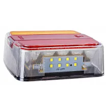 Lampa tylna - TT.12006 - LED - tylna zespolona uniwersalna CZERWONA