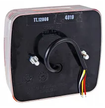 Lampa tylna - TT.12006 - LED - tylna zespolona uniwersalna CZERWONA