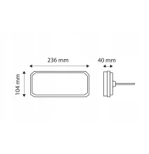 Lampa tylna - TT.12555P - LED/NEON (dynamiczny kierunkowskaz) 5 funkcyjna | PRAWA