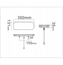 Lampa tylna - TT.12514/L1949/L1950  - LED/NEON (dynamiczny kierunkowskaz) 6 funkcyjna | UNIWERSALNA