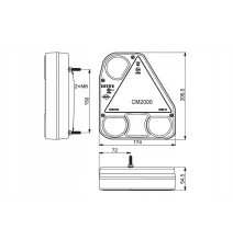 Lampa tylna - HOR 56 LPM - LED - Lampa zespolona tylna (wersja diodowa III) (LZD 776)