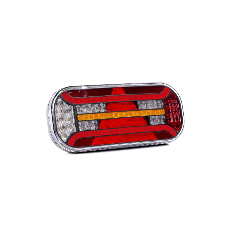 Lampa tylna - FT-610 P LED DI - Lampa tylna uniwers., z trójkątem odblaskowym, 12-36V | PRAWA
